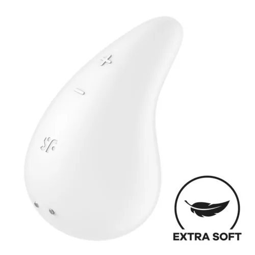 Satisfyer Dew Drop vibráló csiklóizgató - fehér, 12 program