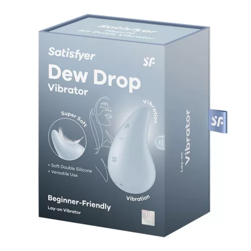 Satisfyer Dew Drop mini csiklóizgató - kék, 12 program