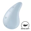 Satisfyer Dew Drop mini csiklóizgató - kék, 12 program