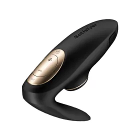   Satisfyer Pro 4 Couples léghullámos párvibrátor - fekete, 12 fokozat