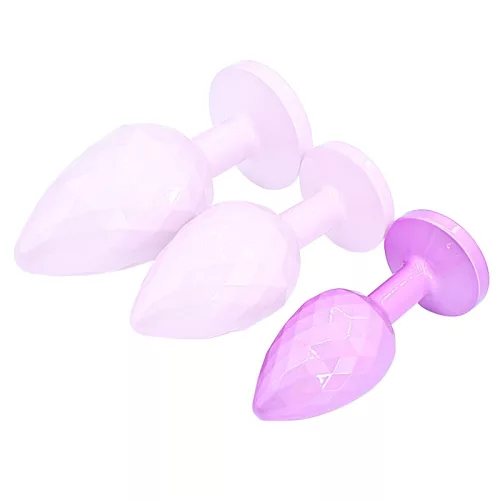 Ikonik Diamond S – prémium rózsaszín análplug 6 x 2,7 cm