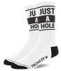 JUST A HOLE – stílusos fehér zoknik érzéki kényelemhez