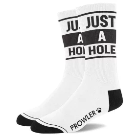   JUST A HOLE – stílusos fehér zoknik érzéki kényelemhez
