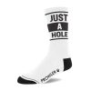 JUST A HOLE – stílusos fehér zoknik érzéki kényelemhez