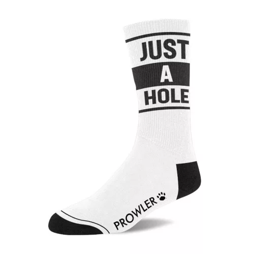 JUST A HOLE – stílusos fehér zoknik érzéki kényelemhez