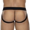 Jockstrap Snap – fekete-zöld férfi alsónemű
