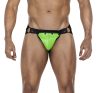 Jockstrap Snap – fekete-zöld férfi alsónemű