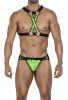 Jockstrap Snap – fekete-zöld férfi alsónemű