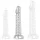 Prémium átlátszó dildo – Scales Mush, 17 x 4 cm