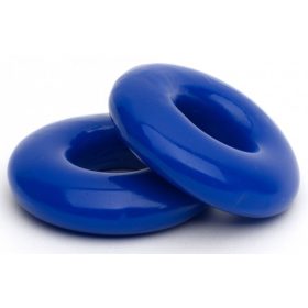 Két darab Stacker – puha péniszgyűrű 20 mm kék