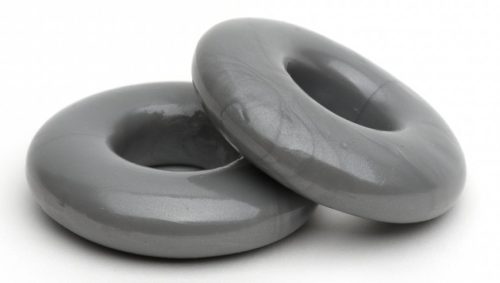 Két darabos puha péniszgyűrű szett – 20 mm, szürke