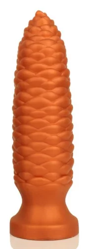 Plug Long Pine M – 18 cm-es prémium anális kényeztető, narancs