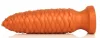 Plug Long Pine M – 18 cm-es prémium anális kényeztető, narancs