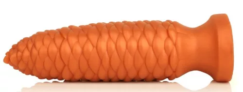 Plug Long Pine M – 18 cm-es prémium anális kényeztető, narancs
