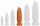 Plug Long Pine L – hosszú narancs anális izgató (22 cm)