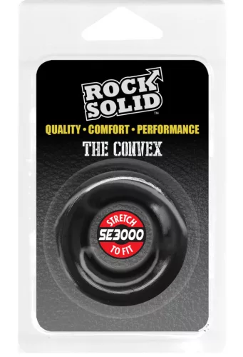 Cockring The Convex – prémium, 20 mm fekete péniszgyűrű