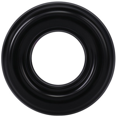 Ribbed Donut – struktúrált péniszgyűrű 28 mm feketében