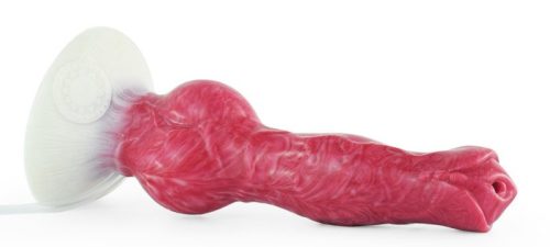 Monster Woofix – ejakuláló dildó, 18 x 6 cm, rózsaszín