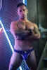 Daddy's Favorite – stílusos kék jockstrap