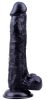 Vaynix Black Mont – prémium fekete dildó, 19 x 4 cm