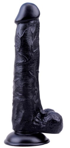 Vaynix Black Mont – prémium fekete dildó, 19 x 4 cm