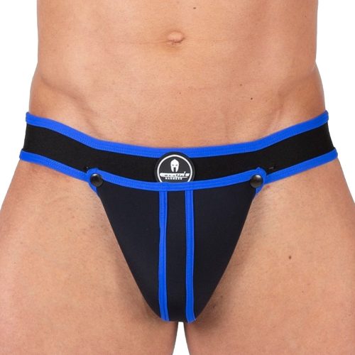 Jockstrap Shell – fekete-kék stílusos alsónemű