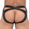 Olympo Jockstrap – prémium fekete férfi alsónemű