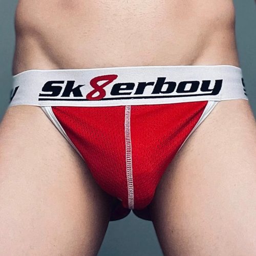 Sk8erboy – légies, piros jockstrap férfias stílusban