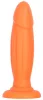 KAR HOT – 19 cm-es, érzéki vibro plug narancssárgában