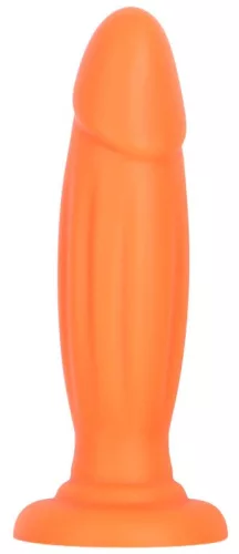 KAR HOT – 19 cm-es, érzéki vibro plug narancssárgában