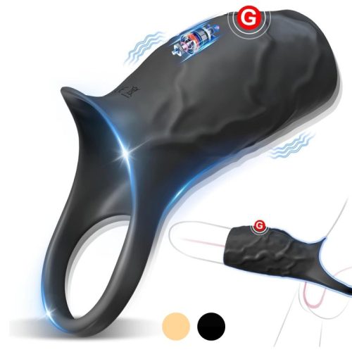 Extivibe – vibráló maszturbáló hüvely, fekete, prémium élmény