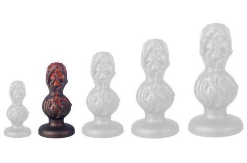 Skullis S Plug – prémium anális dugó piros-fekete színben