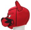 Puppy Fox – piros-fekete neoprén maszk érzéki játékokhoz
