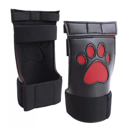 Puppy Dog Paw – fekete-piros kesztyűk érzéki érintéshez