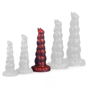   Heyak Plug – prémium intim masszírozó, 24 x 7.5 cm, piros