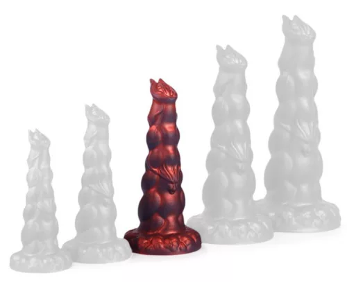 Heyak Plug – prémium intim masszírozó, 24 x 7.5 cm, piros