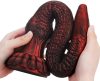 Gode Heelix L – prémium, piros kötött vibrátor 52 cm hosszú