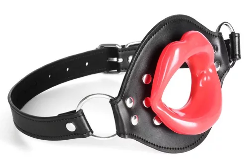 Lips Gag – stílusos fekete-piros szájtartó