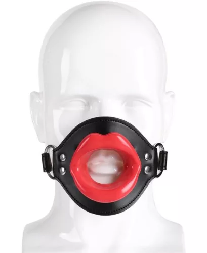 Lips Gag – stílusos fekete-piros szájtartó