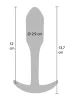 Prémium anal plug Mini Smooth XL – elegáns kényeztetés 12 cm-en