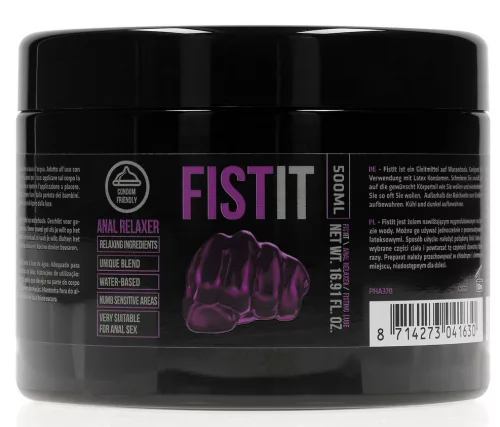 Anal Relaxer – érzéstelenítő krém 500 ml fekete tégelyben