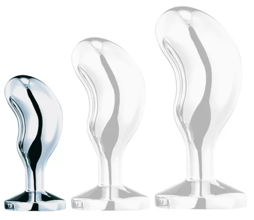 Bijou Bean Silver – prémium anális dugó, rózsaszín