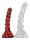 Accordio S – prémium piros-fekete dildó 16 cm hosszú