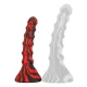 Accordio S – prémium piros-fekete dildó 16 cm hosszú