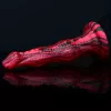 Gode Fantasy Pytkor – piros-fekete prémium műpénisz 20 cm