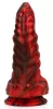 Fantasy Hybrixis – prémium piros-fekete dildó 18 cm
