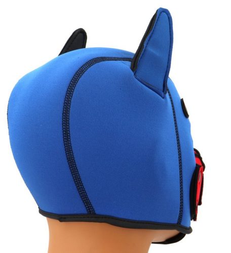 Puppy Fox – kék-piros neoprén maszk erotikus játékhoz