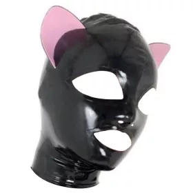 Cagoule Cat - izgalmas macska maszk prémium bőrben