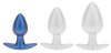 Metál anál duga S – prémium kék 5 x 2.7 cm