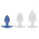 Metál anál duga S – prémium kék 5 x 2.7 cm